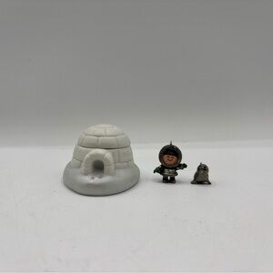 Hallmark Keepsake Ornament Dated 2000 Vintage Frosty Friends Porcelain & Pewter